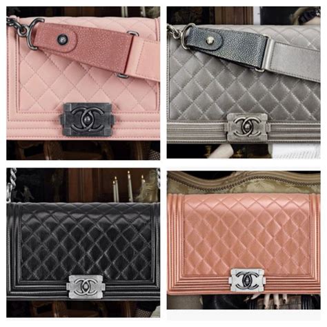 chanel boy bag color|chanel boyfriend bag.